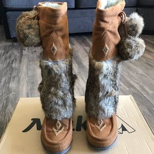 Muks Rabbit Fur boots